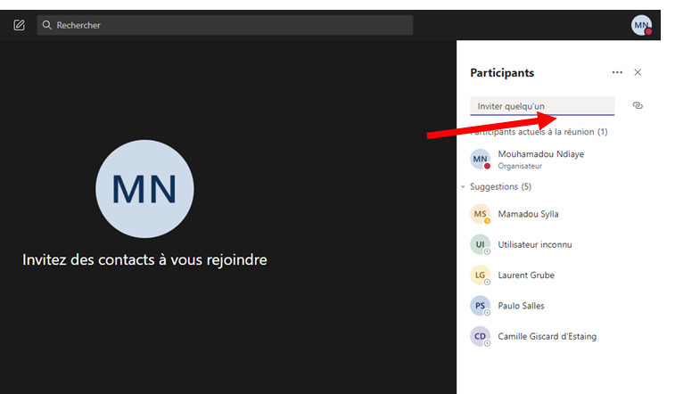 ajoutez des invités